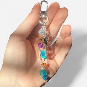 Colorful Beaded Bag Charm